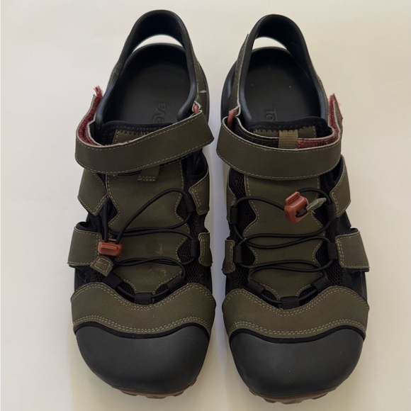 Teva Flintwood Fisherman Outdoor Walking Sandal, Light Brown, Size 12 - Picture 4 of 10